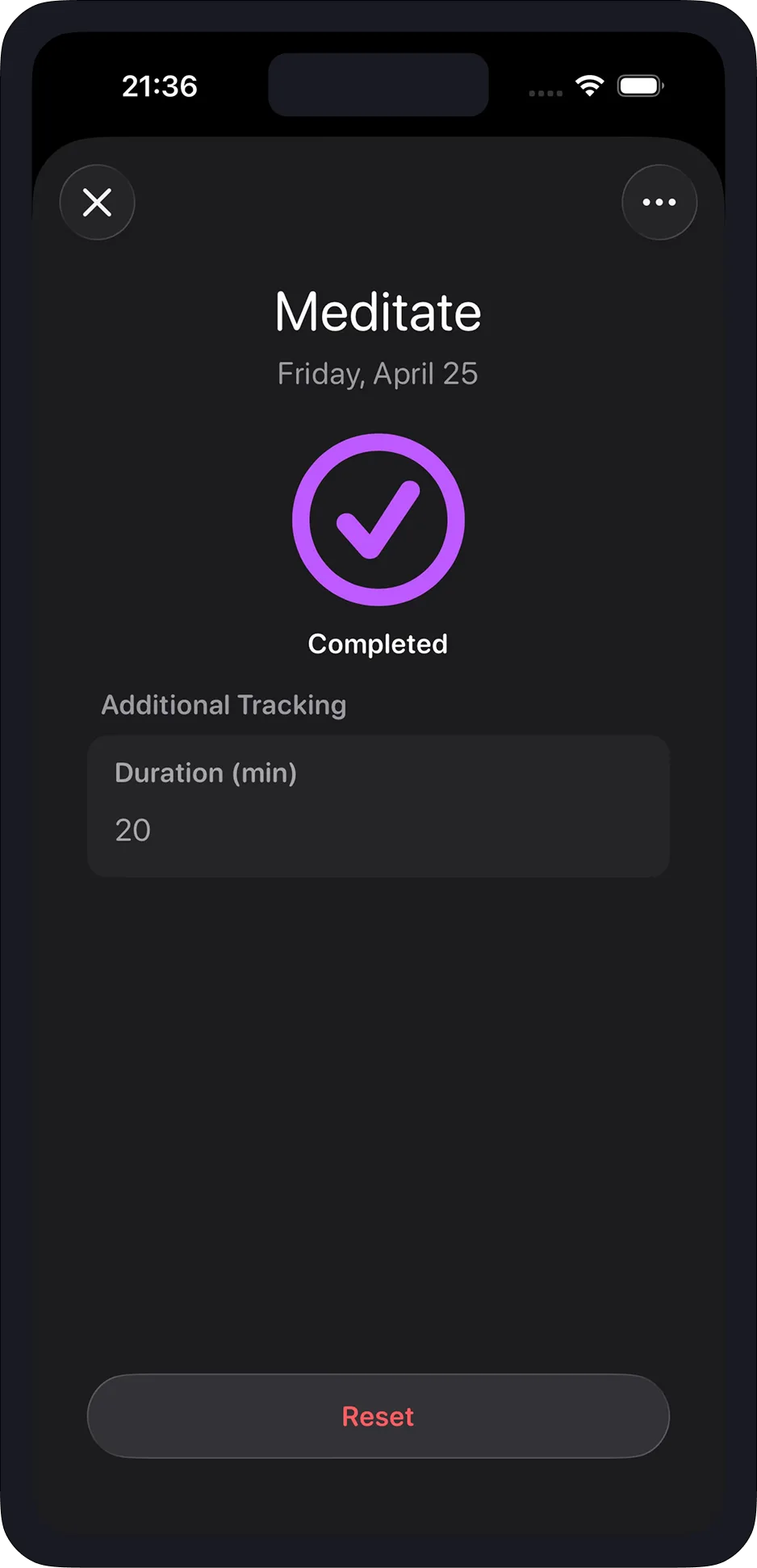 Habits app screenshot 4